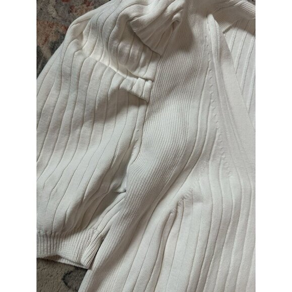 MNG by Mango Small Ivory Short Sleeve Knit Shirt - Picture 2 of 3